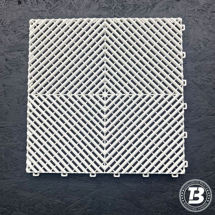 Pardoseala Modulara pentru Garaj si Ateliere Detailing - Alb