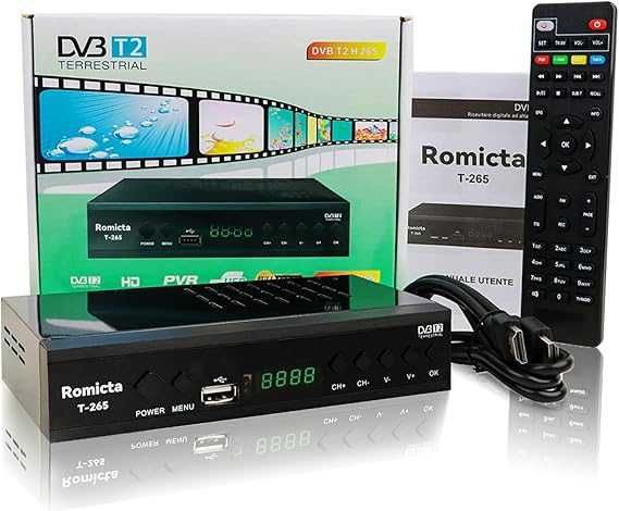 Receptor Digital Terestru, Cabletech, DVB-T2/DVB-T H.265 Full HD