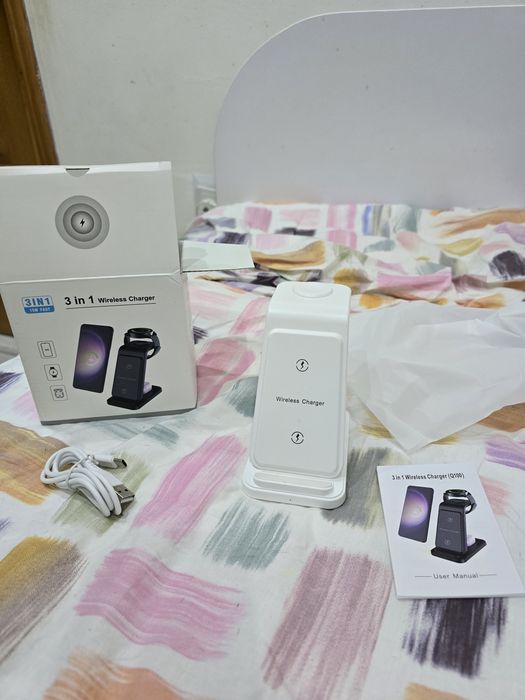 Încărcător Wireless 3 în 1, pentru Android