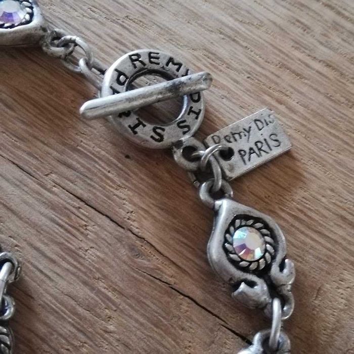 set colier si bratara vintage Remy dis Paris cu strasuri