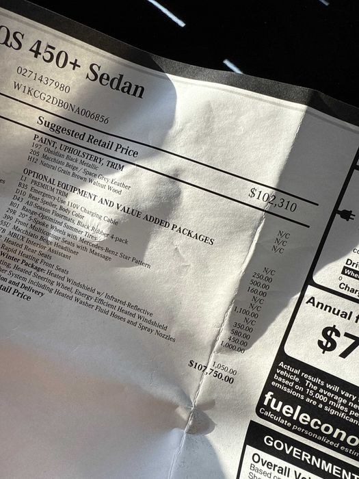 Mercedes-Benz EQS 450+ EV | Новый | Без пробега Запас хода до 700 км