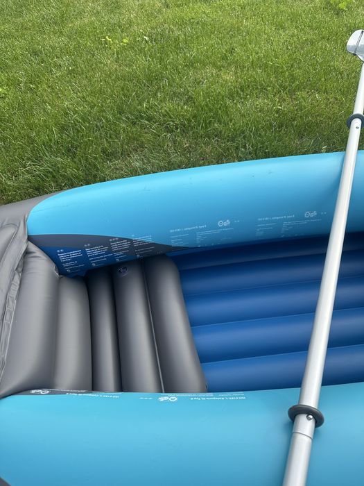 Caiac agrement 2 locuri, Intex,vasla,pompa electrica,eccesorii noi