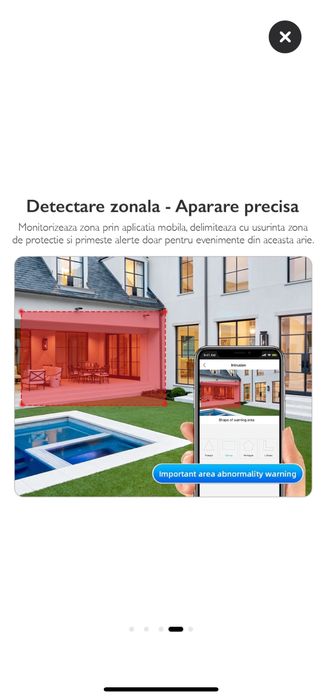 camera exterior tripla Loofsafe, 12 mp, wi fi, detectie miscare