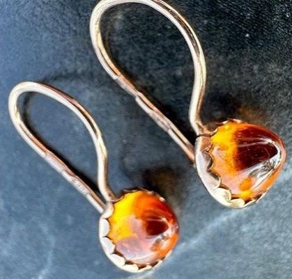 Серьги золотые, 583 пробы