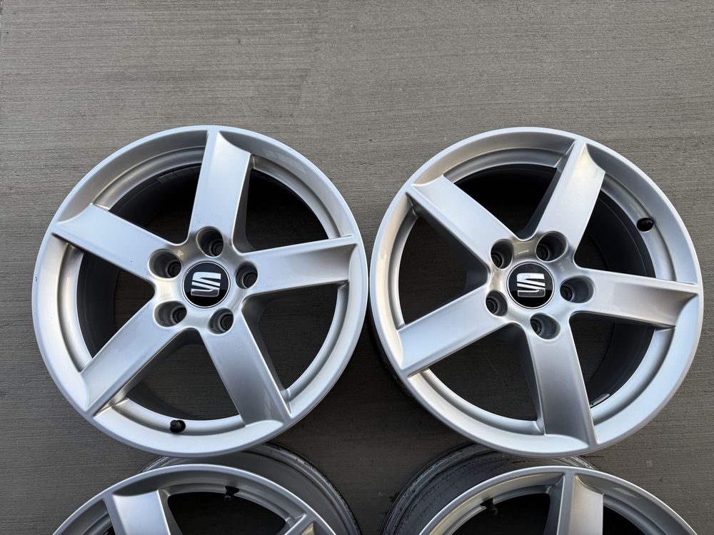 4бр. КАТО НОВИ 16” ОРИГ. Джанти 5x112 за-SEAT/VW/AUDI/VAG-6,5Jx16,ET33