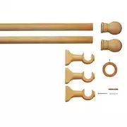 Bară fixă ​​pentru perdea Argos Home din lemn - 300 cm