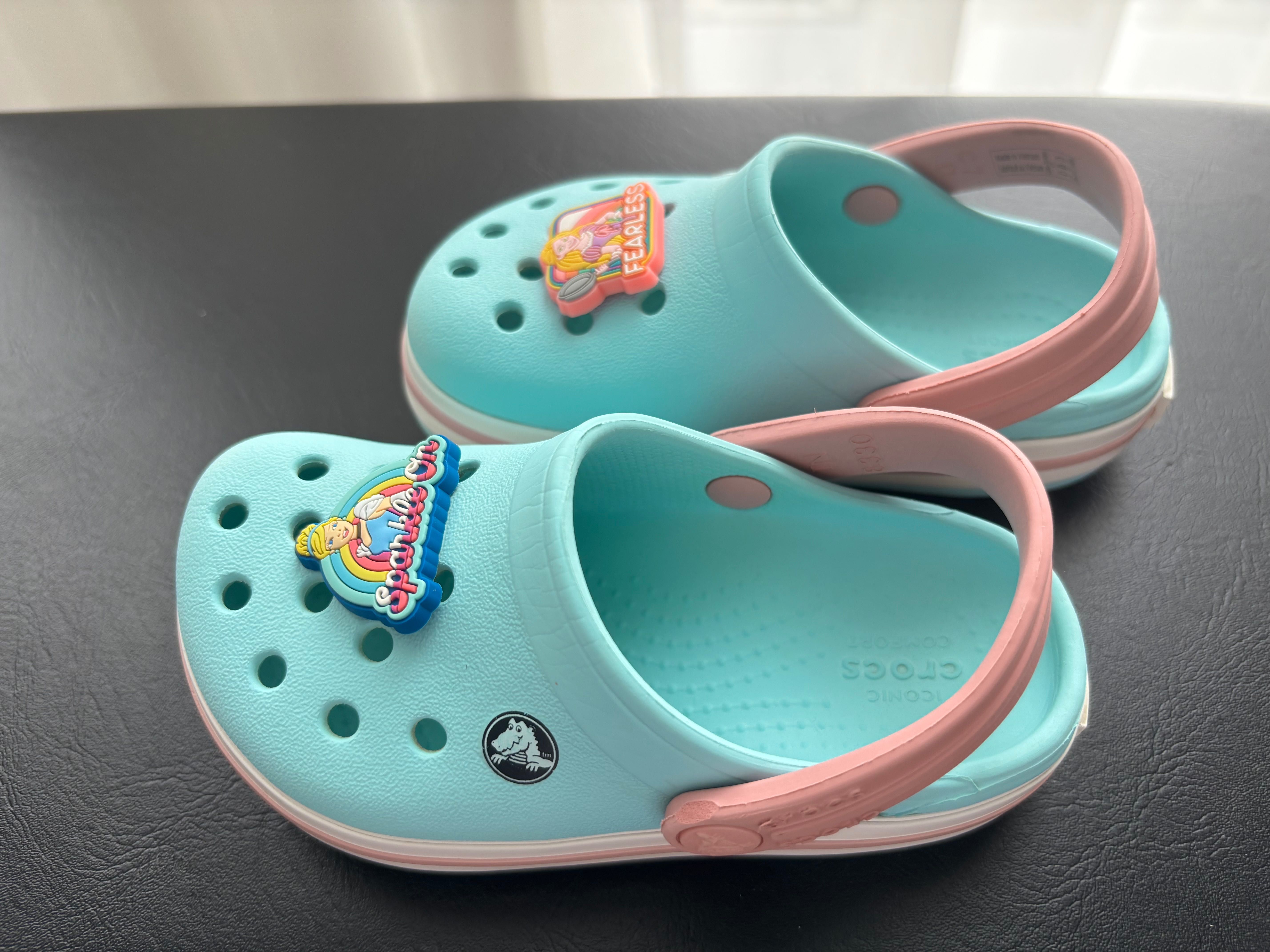 Crocs на девочку, оригинал, размер С7 (примерно 23-24)