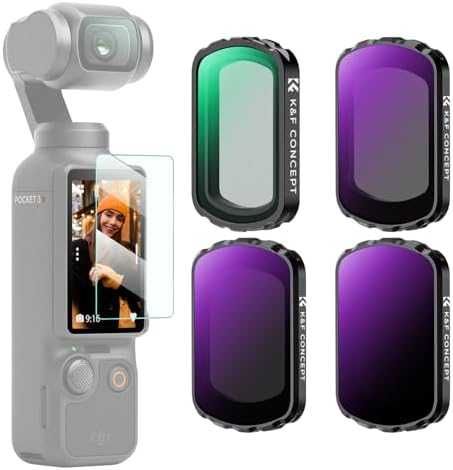 DJI Pocket 3 Комплект Филтри ND + Black Mist 1/4 Pro Vision, Стъклени