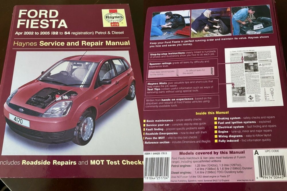 Manual auto Haynes Ford C-max 03-10 KA 96-08 Fiesta 02-11 Fusion 02-12