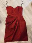 Rochie marimea XS-S ,material fix. Se aseaza foarte bine.