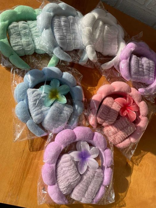 Ободок и нарукавники для умывания