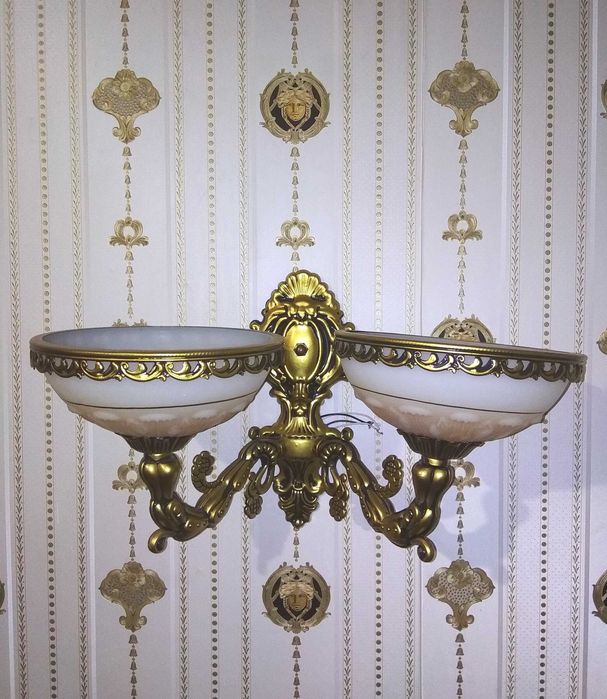 Бра двухрожковое винтажное