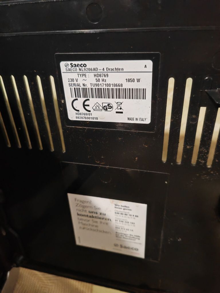 Saeco HD8769 Moltio