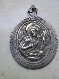 Старинен сребърен медальон Ерусалимия
