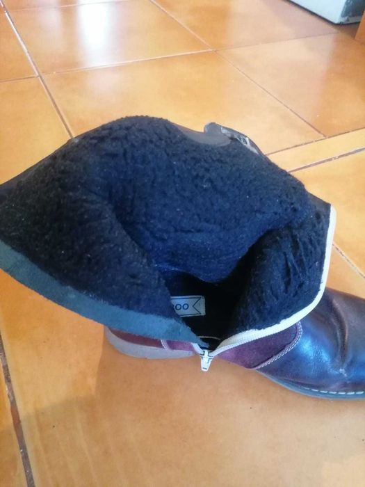 Cizme imblanite din  piele Friboo fete marime 37/ 85 lei