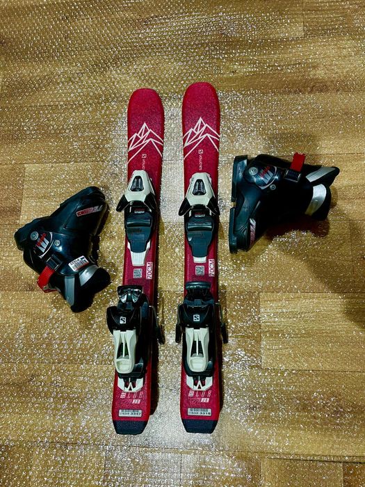 Schiuri copii 70 cm cu clăpari set skiuri fetita
