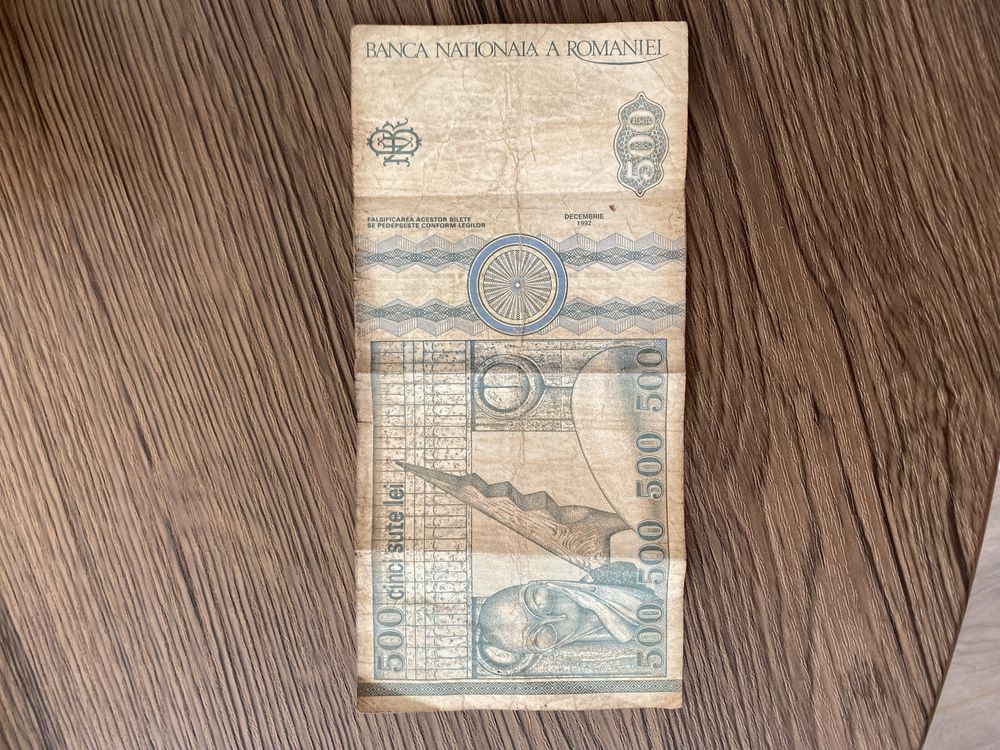 Banconta 500 lei Constantin Brancusi E 0039