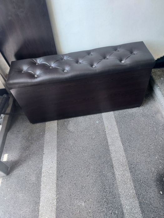 Кожена малка /тясна/ ракла  Д.80 см.Ш.40 В.40