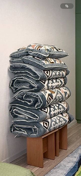 Құрақ көрпе,  корпе и жастық подушка . Ручная работа.