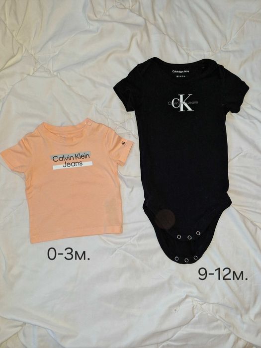 Оригинални тениски calvin klein за бебе момче. 25 лв всяка