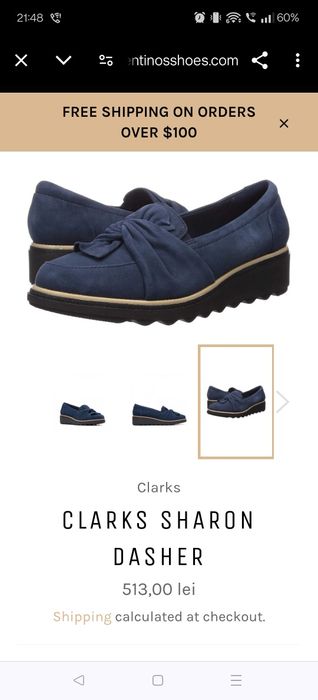 Pantofi Clarks 39