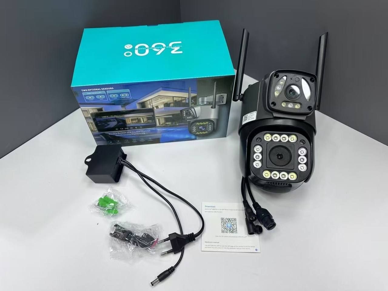 Video kuzatuv kameralari 4G,Wifi tarmoqli.360 gradusga ega