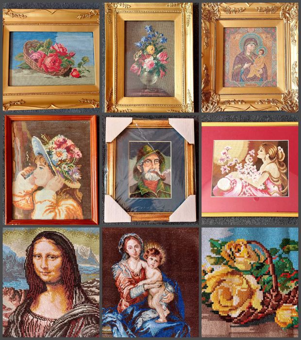 Гоблени: Мона Лиза, Богородица, Мадоната с младенеца и други