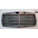 Grila radiator Mercedes Clasa S (W126, Sedan) 1980-1991, crom, 1268800883, Prezinta Zona CU Crom Exfoliat