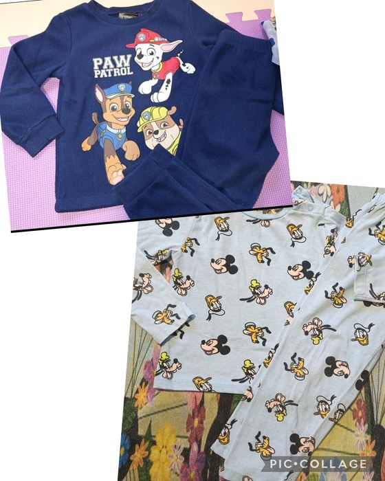 Lot 2 pijamale Paw Patrol Mickey mouse mărime 92 98