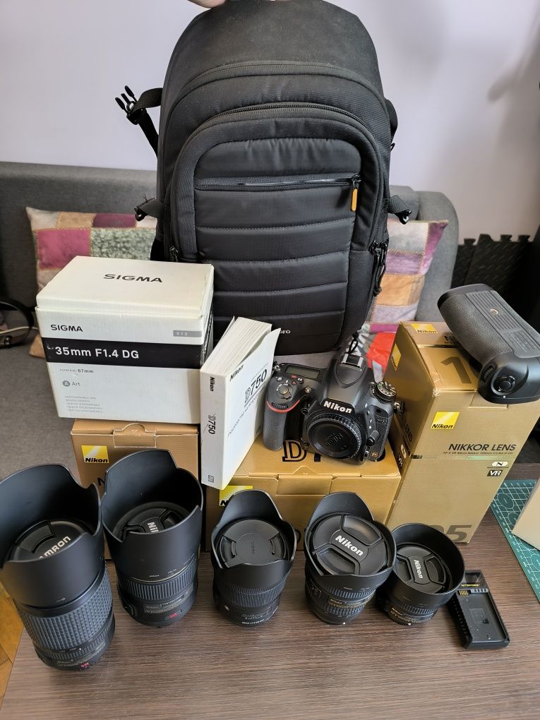 Nikon D750 +5 обектива