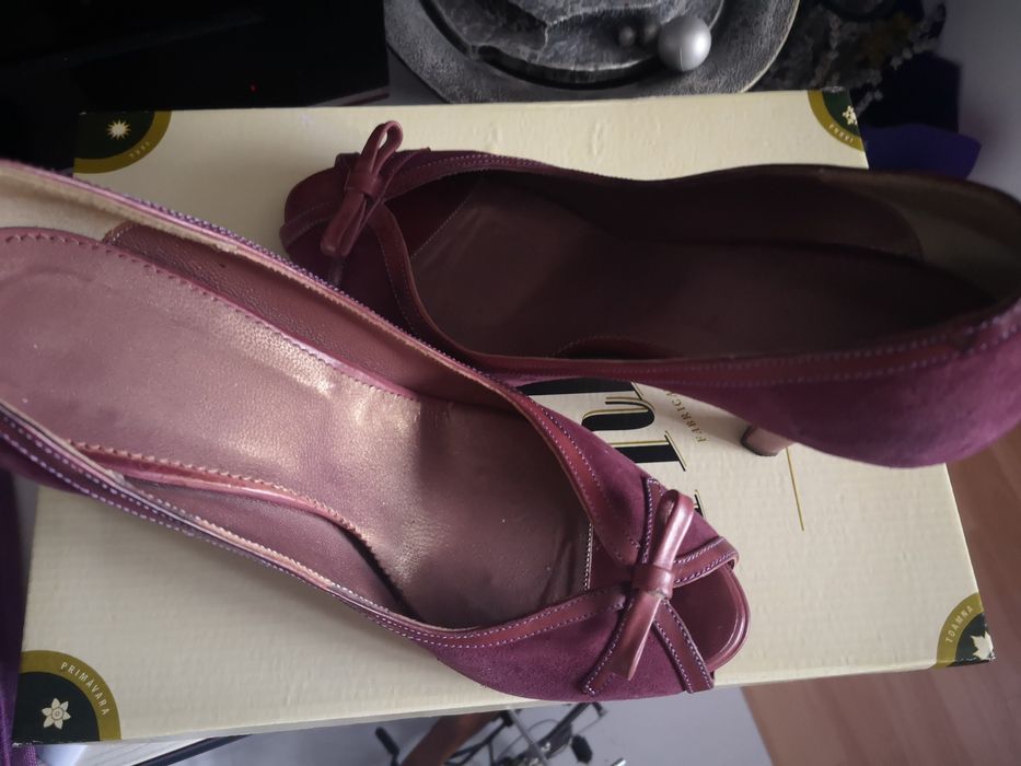 Pantofi dama piele întoarsă