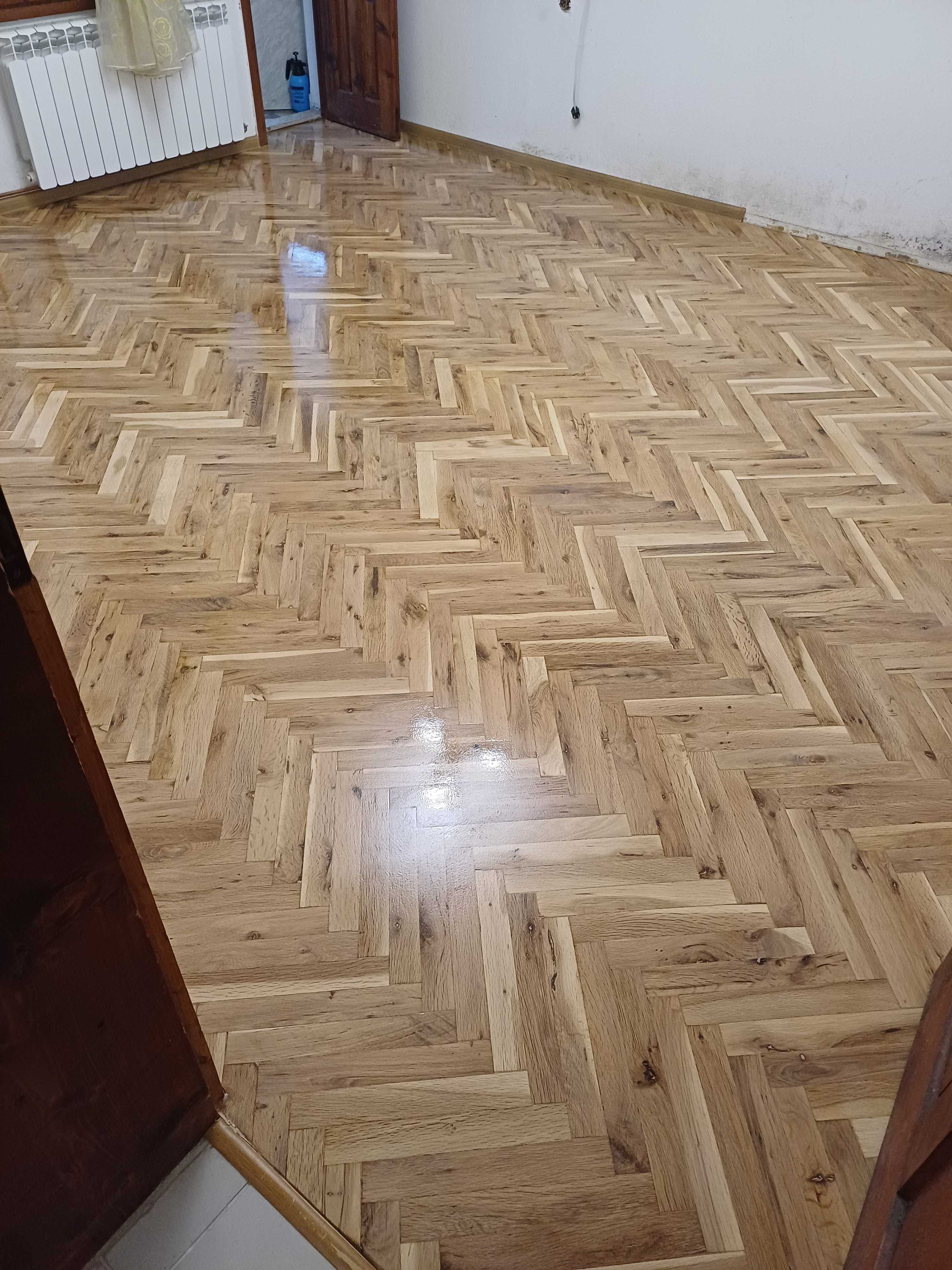 Циклене,лакиране и редене на паркет и дюшеме