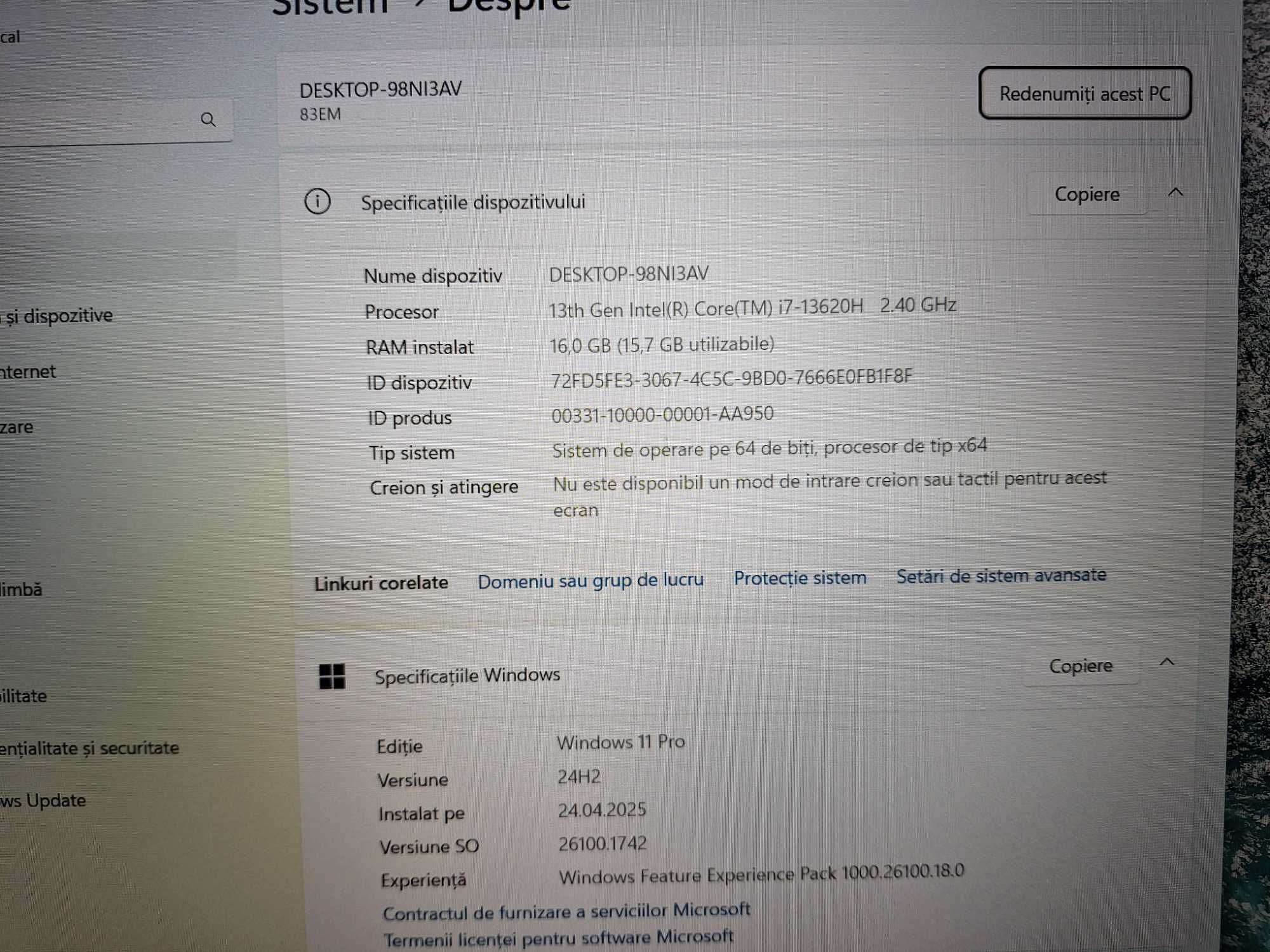 Lenovo IdeaPad Slim 3 ,CPU i7-13620H ,15.6",FullHD 16GB RAM, 512GB SSD