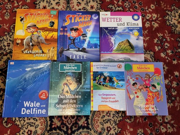 Lot 7 cărți pentru copii în limba germană.