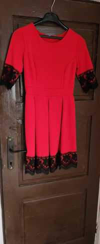 Дамска червена рокля