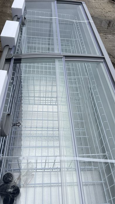 Lada frigorifica orizontala noua gri 250cm