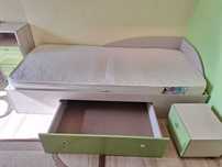 Set mobilă tineret PAL + MDF – pat, saltea, birou + scaun – Timișoara