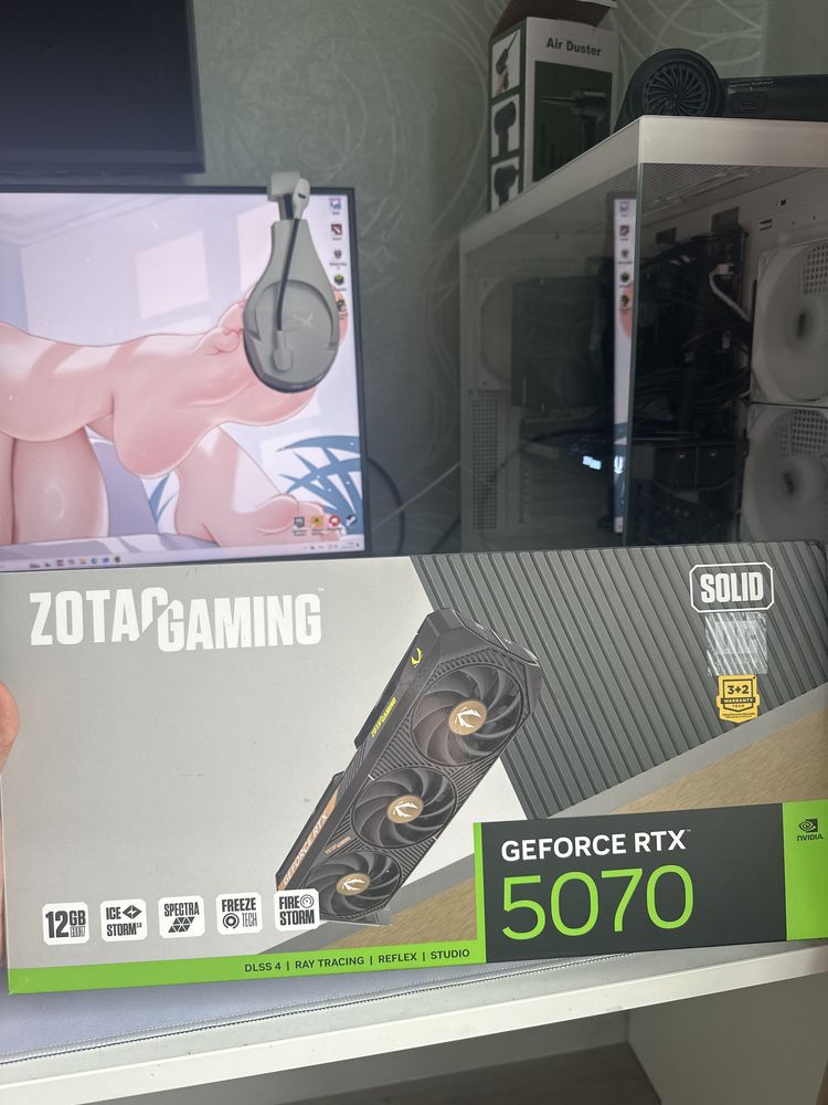 RTX5070 Zotac gaming 12gb, использовал 2 дня, не разгонял, НОВАЯ