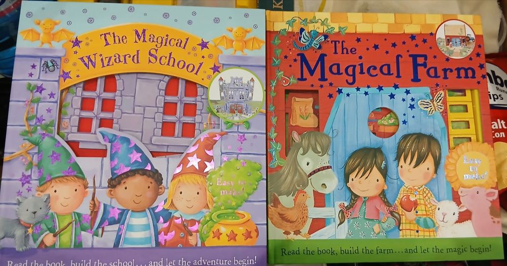 English play books Разгъваеми Книги- игра The magical farm; The wizard