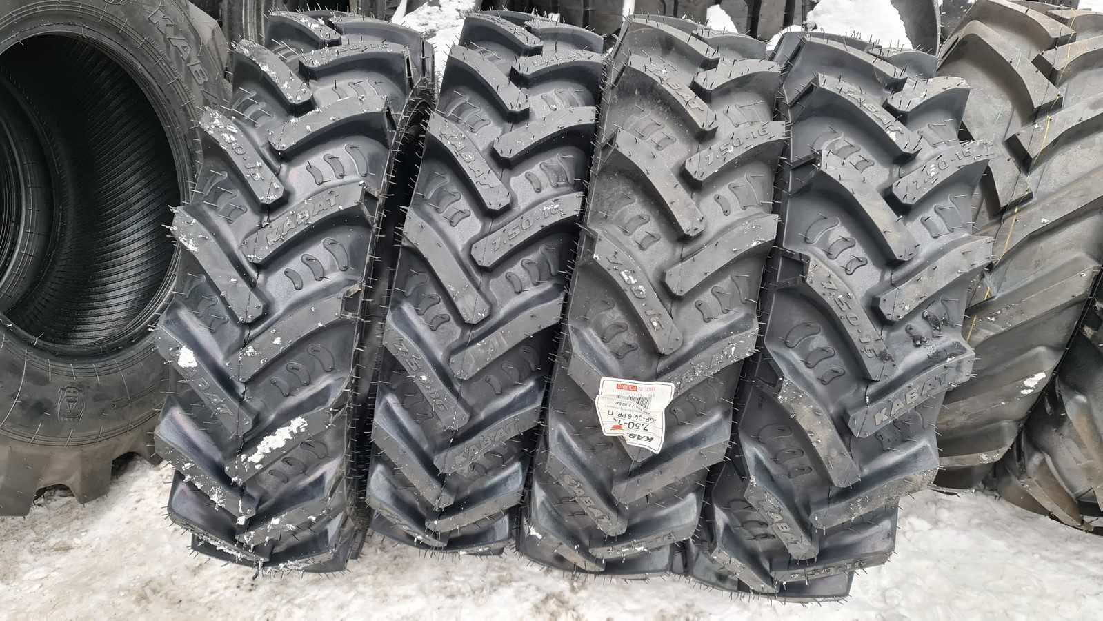 Cauciucuri noi 7.50-16 KABAT Poloneze tractiune motocultor tractor 6PR