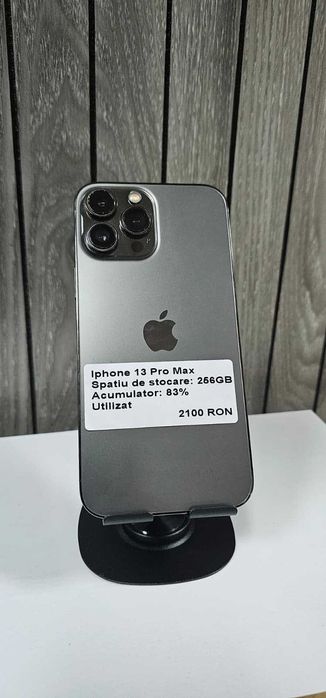 iPhone 13 Pro Max 256GB cu Factura + Garantie - Husa + Folie cadou