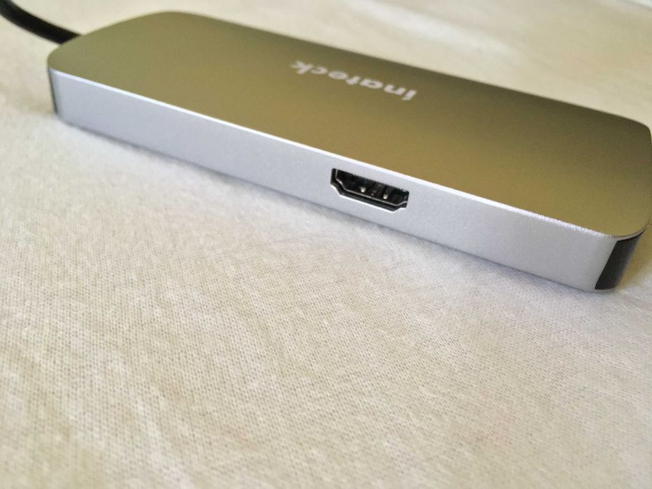 adaptor hub dock usb C la usb 3.0, hdmi micro si sd card ethernet, nou