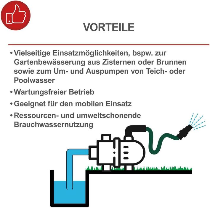 Автоматична помпа за битова вода Scheppach GP1100JET 1000W Таймер