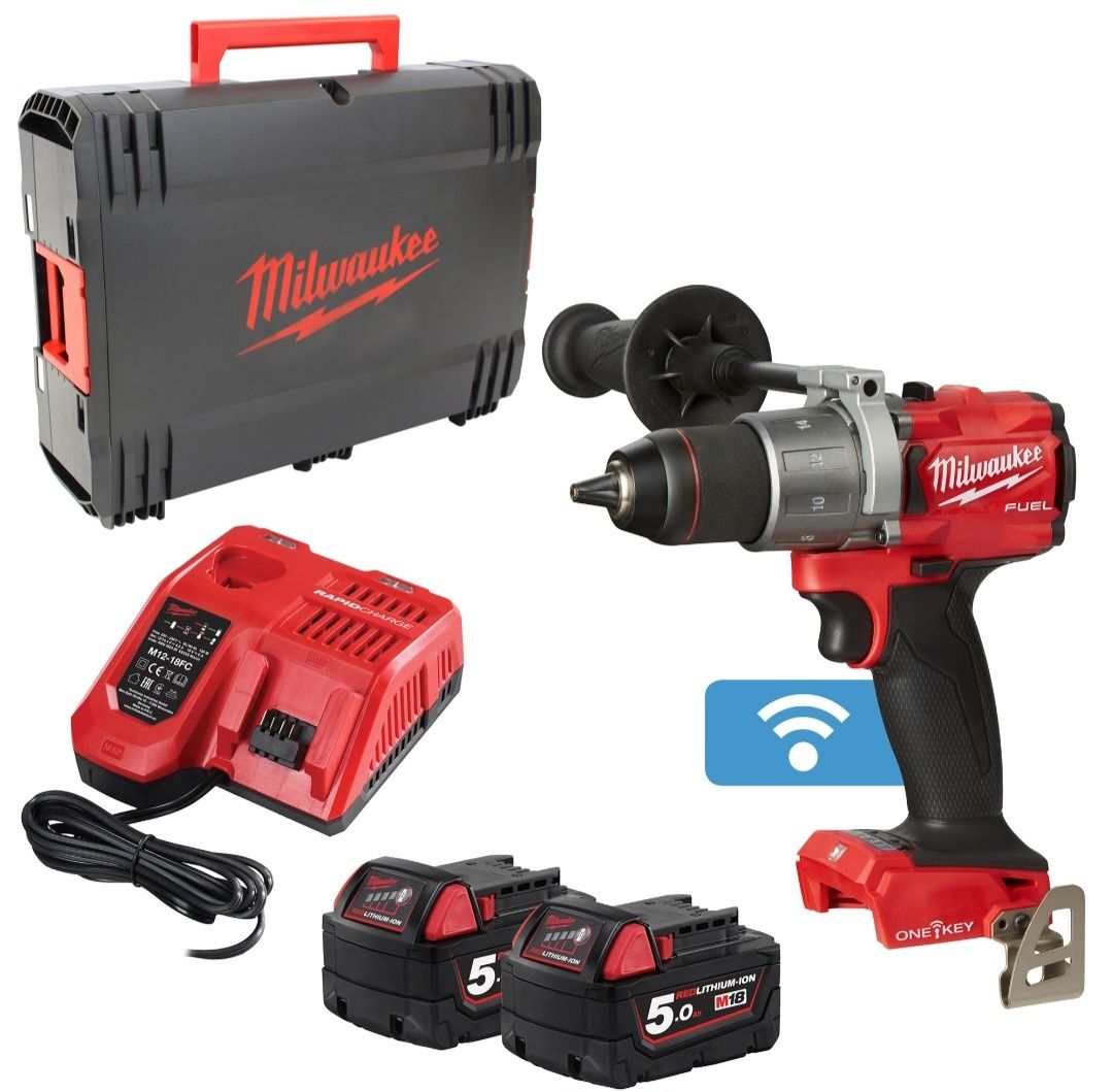 Акумулаторен винтоверт Milwaukee M18 ONEDD2-502X 2x 5.0 Ah батерии