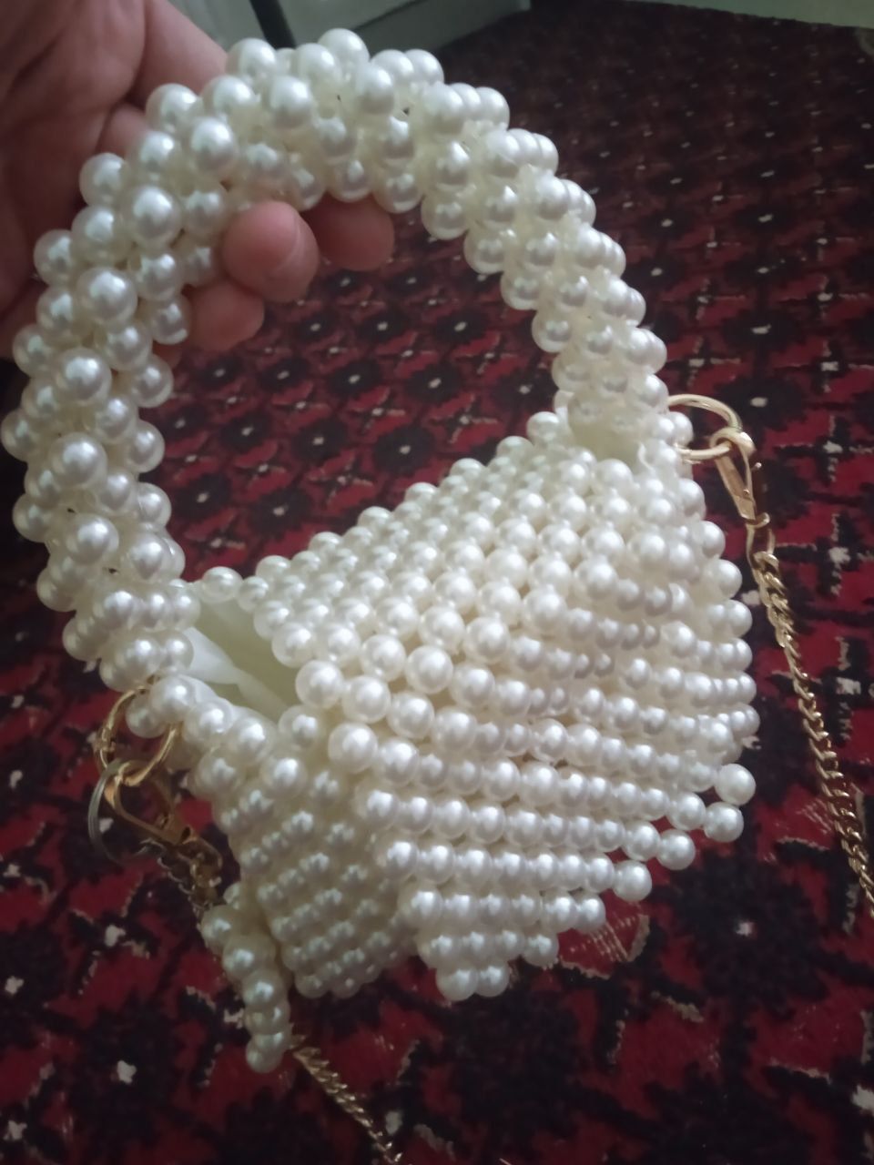 Durdan toʻqilgan sumka.