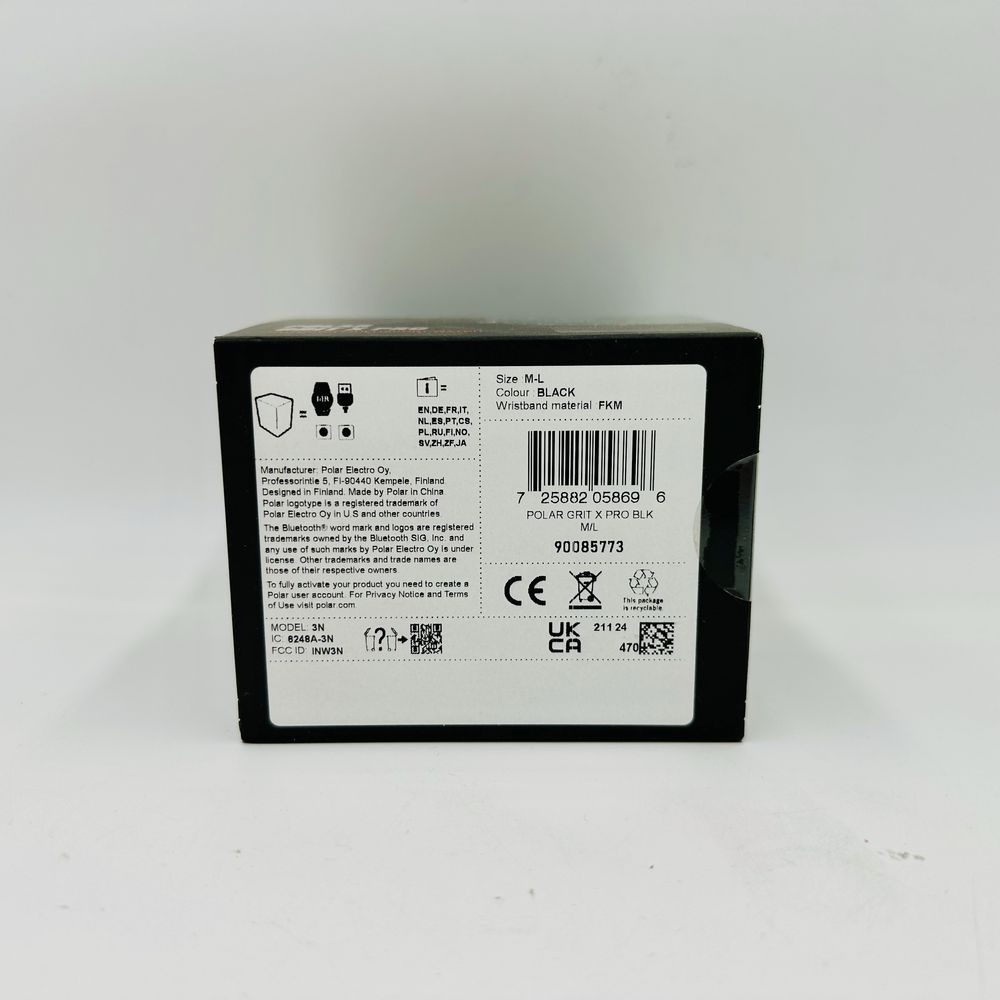 Smartwatch Polar Grit X Pro Black M-L