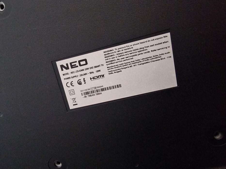 NEO smart TV 43" UHD