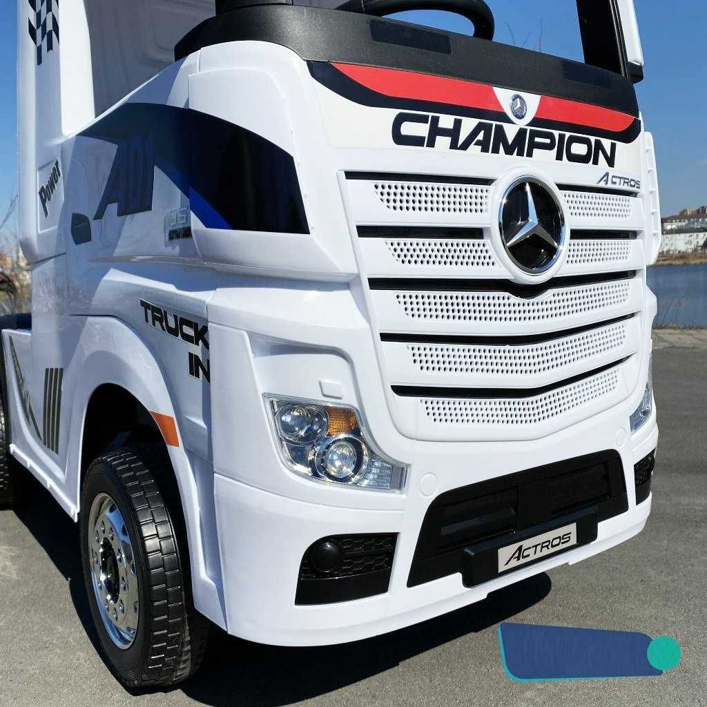 Акумулаторен КАМИОН Mercedes ACTROS Licensed Със ремарке 2X12V .МР4