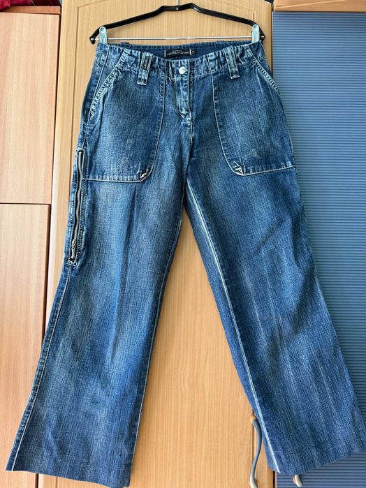 Дамски дънки с широки крачоли