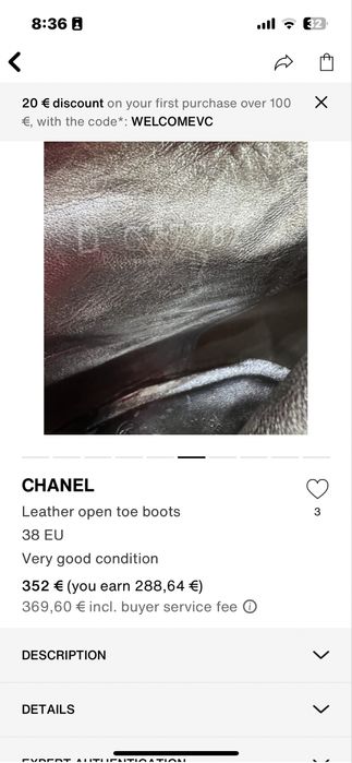 Chanel боти  оригинални 38 номер